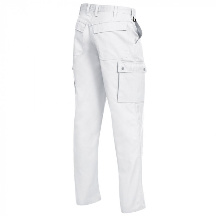 Darba Krava bikses ar ceļgalu kabatām Bierbaum-Proenen 1493-720-44 – Balts krāsa