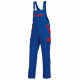 Puskombinezons ar ceļgalu aizsargu kabatām Bierbaum-Proenen 1844-720-13– karaliski zils/sarkans