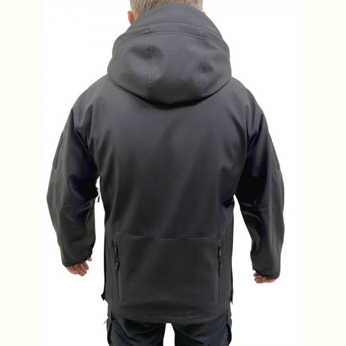 Vīriešu vidussezonas Soft Shell jaka- melna
