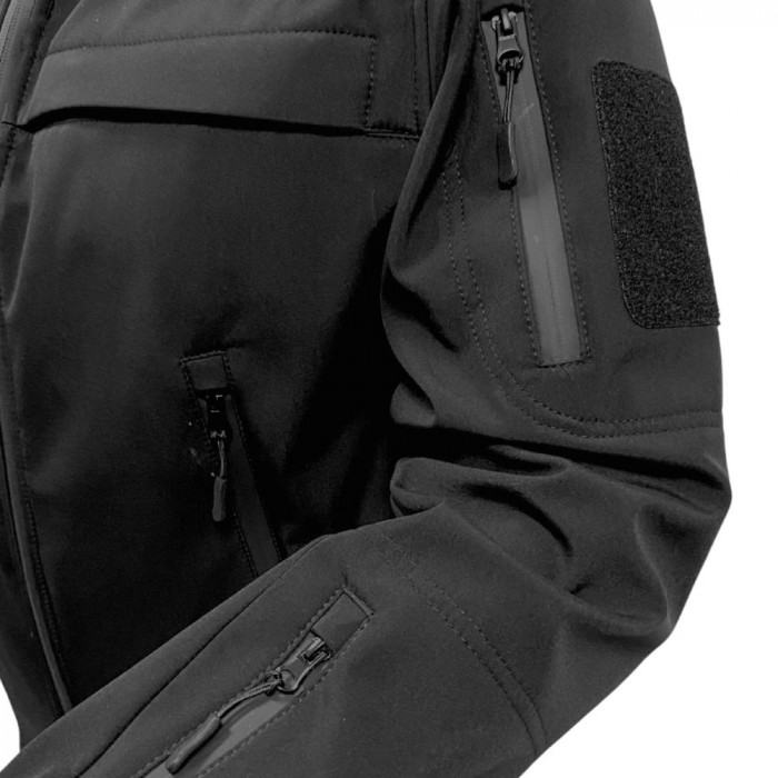 Vīriešu vidussezonas Soft Shell jaka- melna