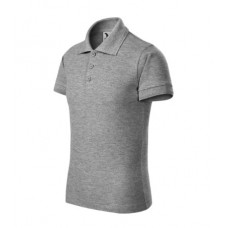 Pique Polo - dark gray melange