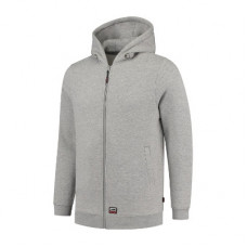 Hooded Sweat Jacket Washable 60°C - grey melange